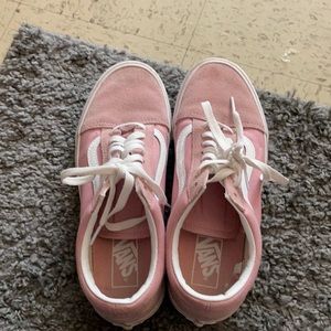 Pink suede vans